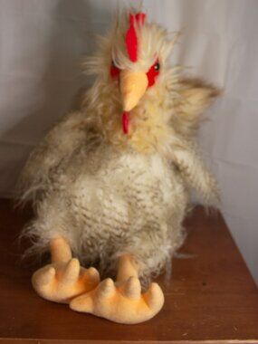 Goffa International Shaggy Chicken Plush-Retired-Collectible